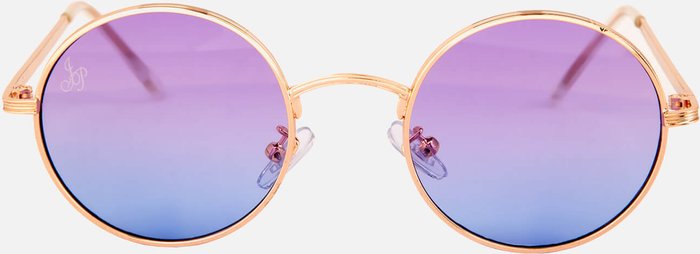 The Hut UK | Jeepers Peepers Jeepers Peepers Round Gradient Sunglasses - Purple/Blue Jeepers Peepers Jeepers Peepers Round Gradient Sunglasses - Purple/Blue