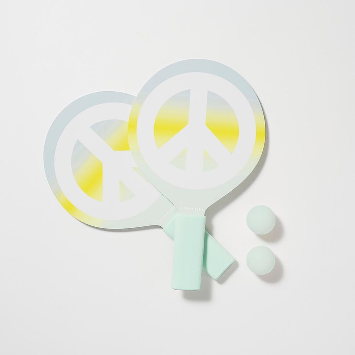 The Hut UK | Sunnylife Sunnylife Mini Kids' Beach Bats Peace Sign Sunnylife Sunnylife Mini Kids' Beach Bats Peace Sign