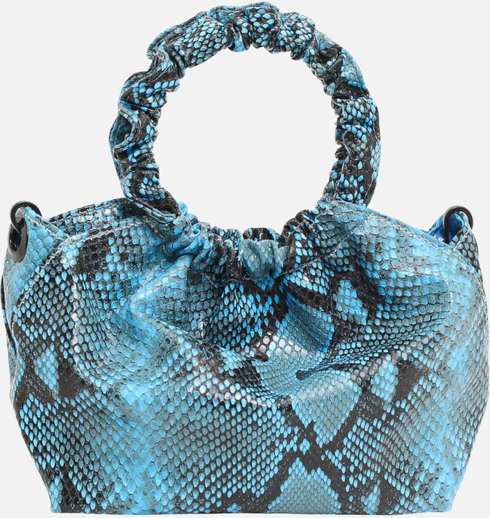 The Hut UK | HVISK HVISK Women's Jolly Rush Snake Handle Bag - Blue Uniform HVISK HVISK Women's Jolly Rush Snake Handle Bag - Blue Uniform
