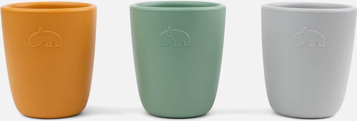 The Hut UK | Done by Deer Done by Deer Silicone Mini Mug - 3-Pack Colour Mix Done by Deer Done by Deer Silicone Mini Mug - 3-Pack Colour Mix