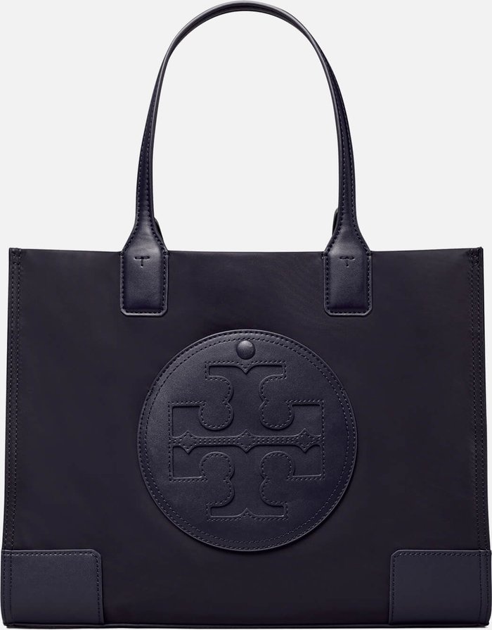 The Hut UK | TORY BURCH Tory Burch Women's Ella Small Tote Bag - Tory Navy TORY BURCH Tory Burch Women's Ella Small Tote Bag - Tory Navy