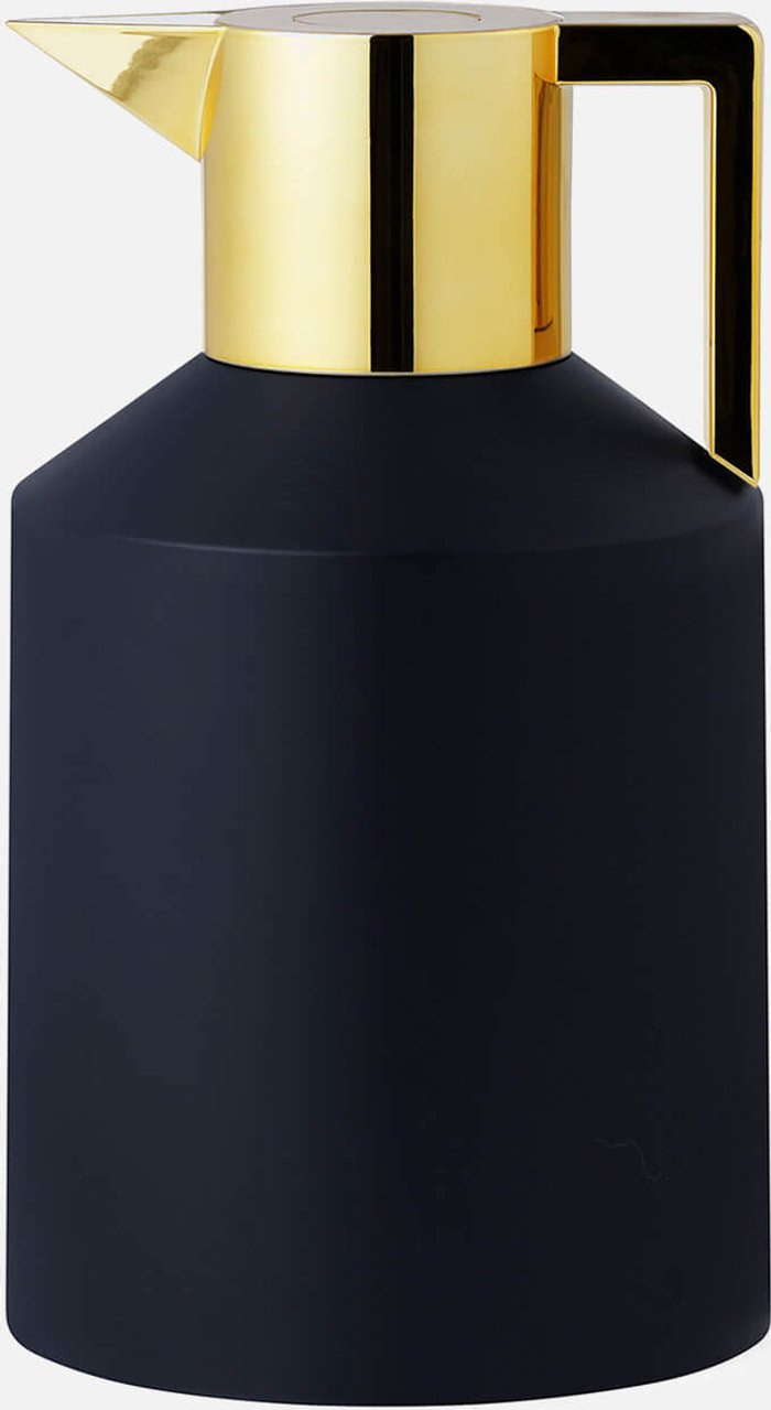 The Hut UK | Normann Copenhagen Normann Copenhagen Geo Vacuum Jug - 1.5L - Black/Gold Normann Copenhagen Normann Copenhagen Geo Vacuum Jug - 1.5L - Black/Gold