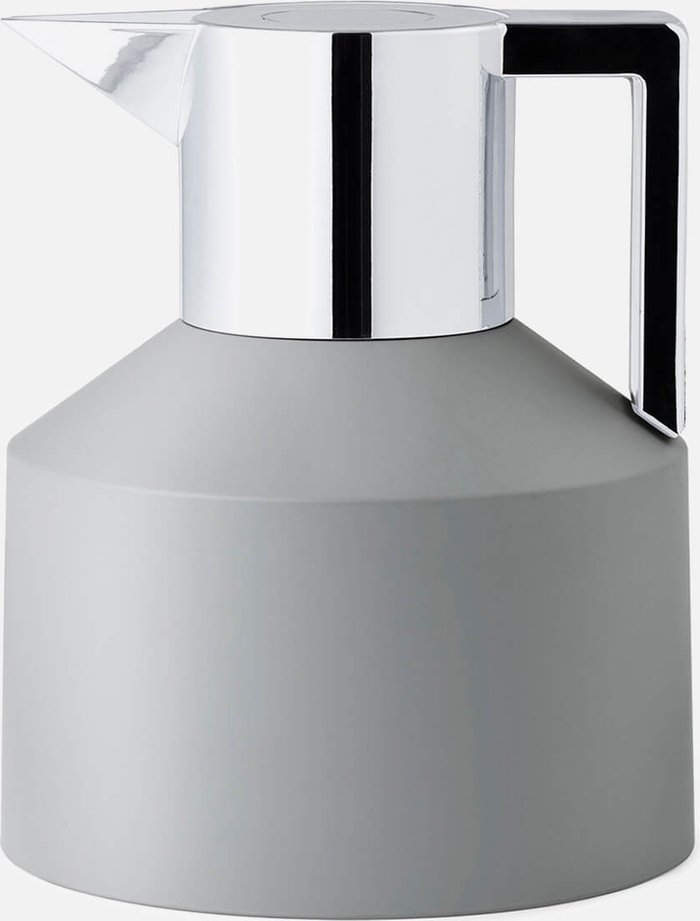 The Hut UK | Normann Copenhagen Normann Copenhagen Geo Vacuum Jug - 1L - Grey/Silver Normann Copenhagen Normann Copenhagen Geo Vacuum Jug - 1L - Grey/Silver