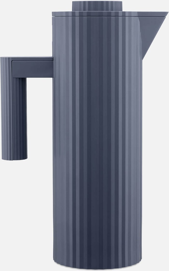 The Hut UK | Alessi Alessi Thermo Insulated Jug - Plisse Grey Alessi Alessi Thermo Insulated Jug - Plisse Grey