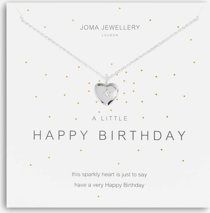 The Hut UK | Joma Jewellery Joma Jewellery A Little Happy Birthday Necklace - Silver Joma Jewellery Joma Jewellery A Little Happy Birthday Necklace - Silver