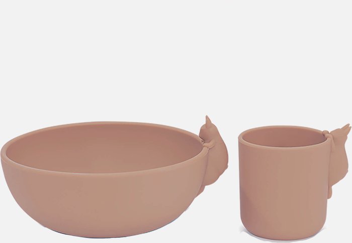 The Hut UK | Konges Sløjd Konges Sløjd Bunny Bowl and Cup Set - Blush Konges Sløjd Konges Sløjd Bunny Bowl and Cup Set - Blush