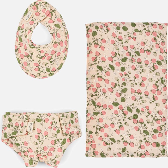 The Hut UK | Konges Sløjd Konges Sløjd Doll Nursery Set - Strawberry Fields Konges Sløjd Konges Sløjd Doll Nursery Set - Strawberry Fields