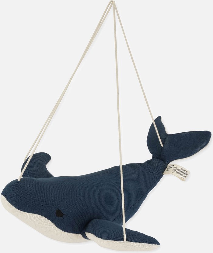 The Hut UK | Konges Sløjd Konges Sløjd Whale Mobile - Navy Konges Sløjd Konges Sløjd Whale Mobile - Navy
