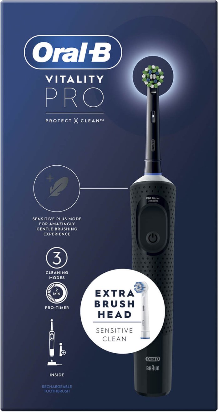 Mankind UK | Oral B Oral B Oral-b Vitality Pro Electric Toothbrush - Black Oral B Oral B Oral-b Vitality Pro Electric Toothbrush - Black