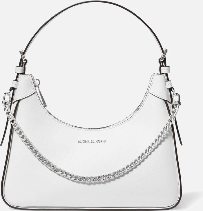 The Hut UK | MICHAEL Michael Kors MICHAEL Michael Kors Women's Wilma Medium Pouchette Bag - Optic White MICHAEL Michael Kors MICHAEL Michael Kors Women's Wilma Medium Pouchette Bag - Optic White