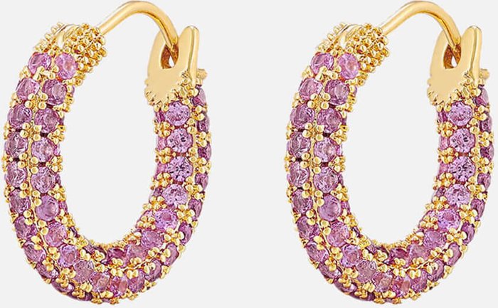 The Hut UK | Luv AJ Luv AJ Pavé Amalfi Plated Brass Crystal Earrings Luv AJ Luv AJ Pavé Amalfi Plated Brass Crystal Earrings