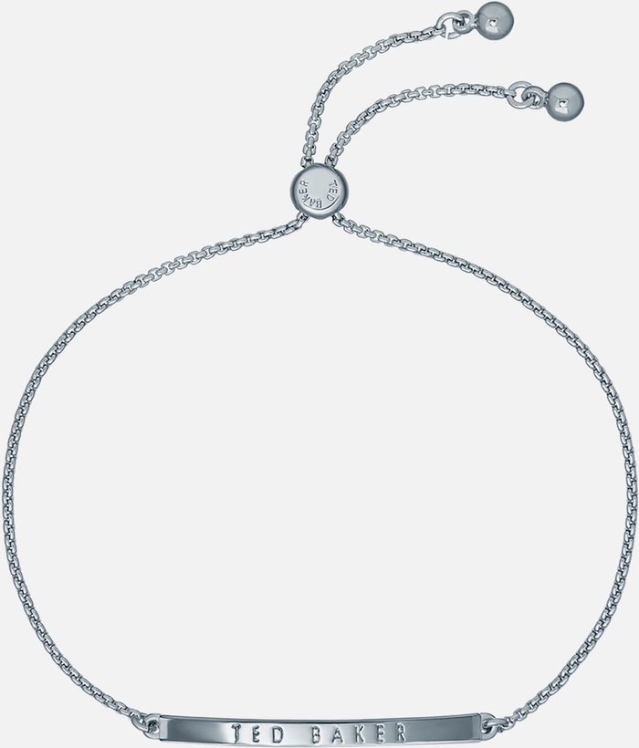 The Hut UK | Ted Baker Ted Baker Women's Breenar Baker Bar Drawstring Bracelet - Silver Tone Ted Baker Ted Baker Women's Breenar Baker Bar Drawstring Bracelet - Silver Tone