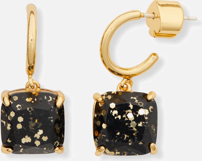 The Hut UK | kate spade new york Kate Spade New York Mini Square Gold-Plated Huggies kate spade new york Kate Spade New York Mini Square Gold-Plated Huggies