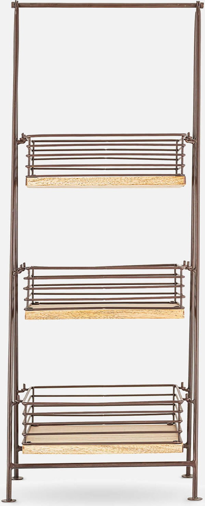 The Hut UK | Nkuku Nkuku Indore Mango Wood Caddy - Aged Brass Nkuku Nkuku Indore Mango Wood Caddy - Aged Brass