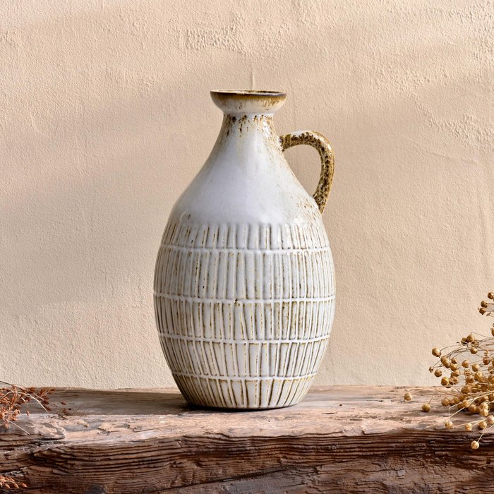 The Hut UK | Nkuku Nkuku Anjuna Reactive Glaze Decorative Jug - Large Nkuku Nkuku Anjuna Reactive Glaze Decorative Jug - Large
