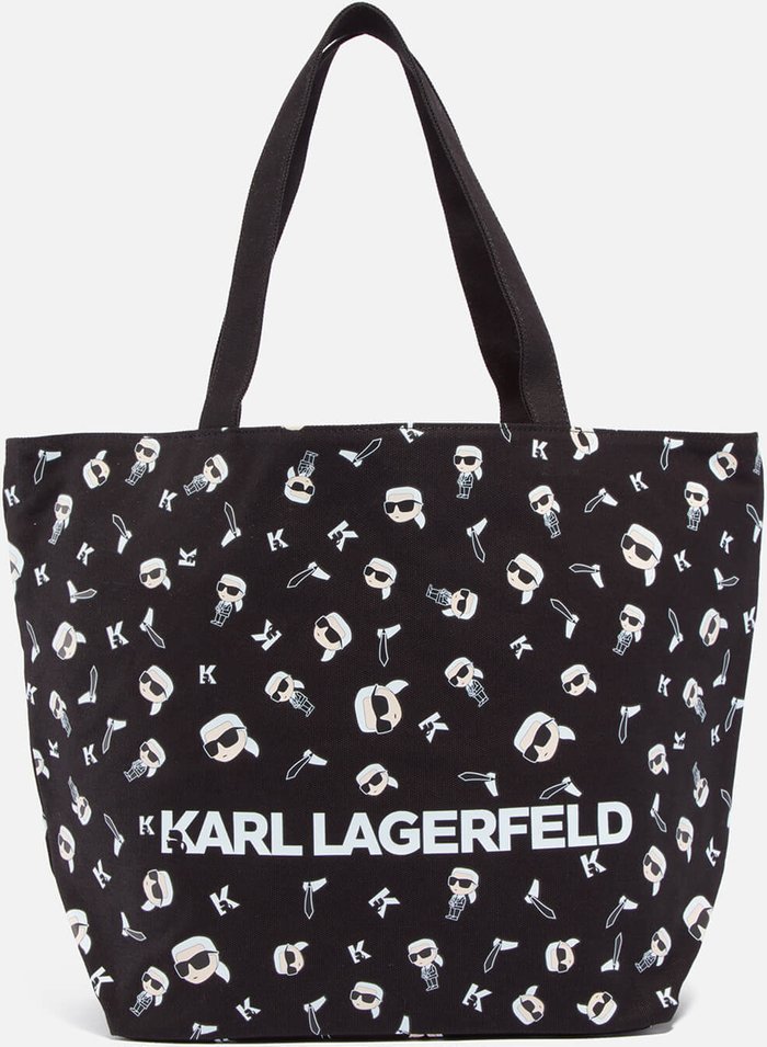 The Hut UK | Karl Lagerfeld Karl Lagerfeld Ikonik 2.0 Canvas Tote Bag Karl Lagerfeld Karl Lagerfeld Ikonik 2.0 Canvas Tote Bag