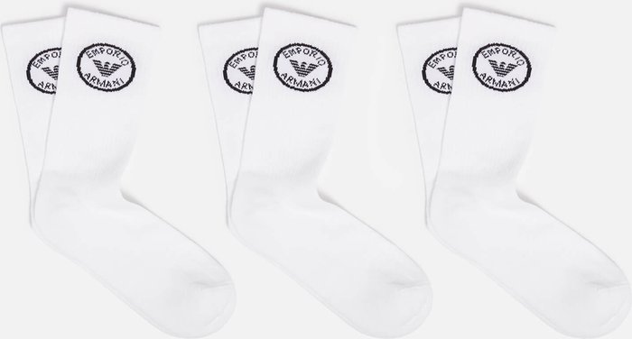 The Hut UK | Emporio Armani Emporio Armani 3 Pack Cotton-Blend Socks Emporio Armani Emporio Armani 3 Pack Cotton-Blend Socks