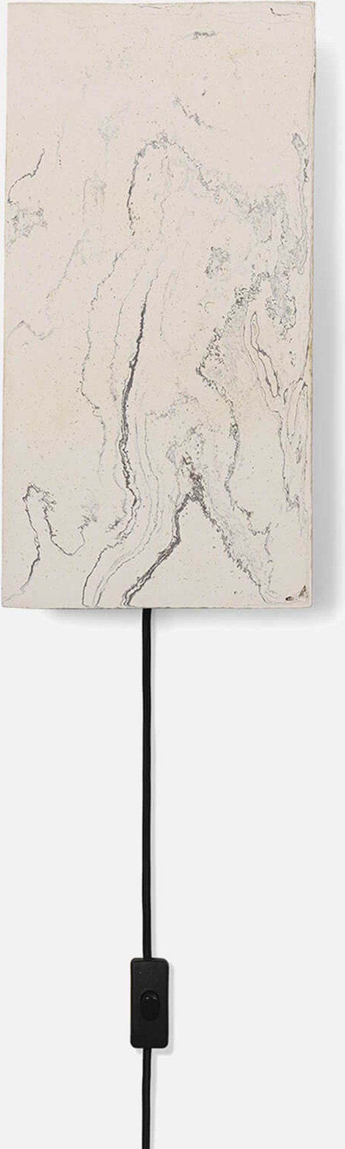The Hut UK | Ferm Living Ferm Living Argilla Wall Lamp Rectangular - Marble White Ferm Living Ferm Living Argilla Wall Lamp Rectangular - Marble White
