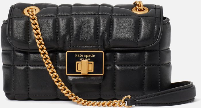 The Hut UK | kate spade new york Kate Spade New York Women's Evelyn Quilted Leather Small Shoulder Crossbody Bag - Black kate spade new york Kate Spade New York Women's Evelyn Quilted Leather Small Shoulder Crossbody Bag - Black