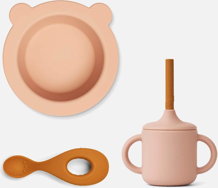 The Hut UK | Liewood Liewood Kali Baby Feeding Set - Rose Multi Mix Liewood Liewood Kali Baby Feeding Set - Rose Multi Mix