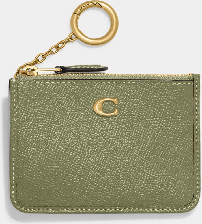 The Hut UK | Coach Coach Women's Crossgrain Mini ID Skinny - Moss Coach Coach Women's Crossgrain Mini ID Skinny - Moss