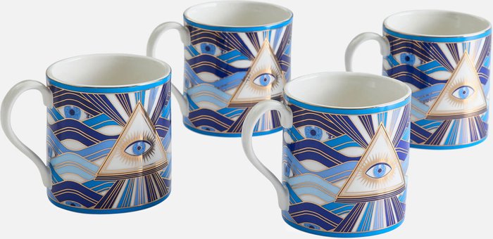 The Hut UK | Jonathan Adler Jonathan Adler Boxed Druggist Mugs - Set Of 4 Jonathan Adler Jonathan Adler Boxed Druggist Mugs - Set Of 4