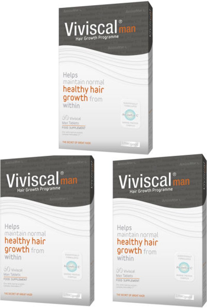 Mankind UK | Viviscal Viviscal Man Hair Growth Supplement (3 x 60s) (3 months supply) Viviscal Viviscal Man Hair Growth Supplement (3 x 60s) (3 months supply)