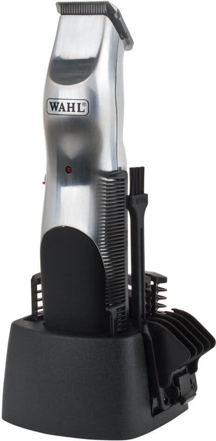 Mankind UK | Wahl Wahl Wah9918-1117 Groomsman Cord/Cordless Trimmer - Silver Wahl Wahl Wah9918-1117 Groomsman Cord/Cordless Trimmer - Silver