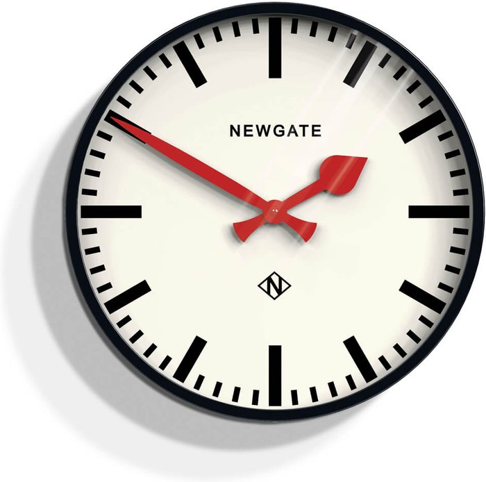 The Hut UK | Newgate Newgate Putney Wall Clock - Black Newgate Newgate Putney Wall Clock - Black