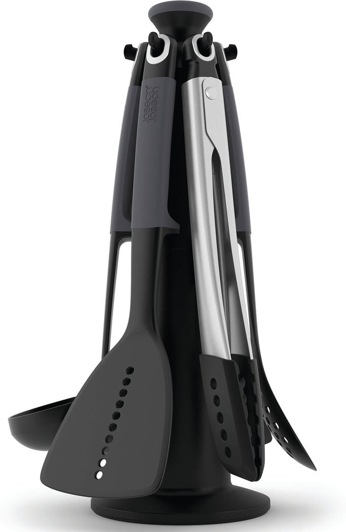 The Hut UK | Joseph Joseph Joseph Joseph Elevate Carousel Utensil 6 Piece Set - Grey Joseph Joseph Joseph Joseph Elevate Carousel Utensil 6 Piece Set - Grey