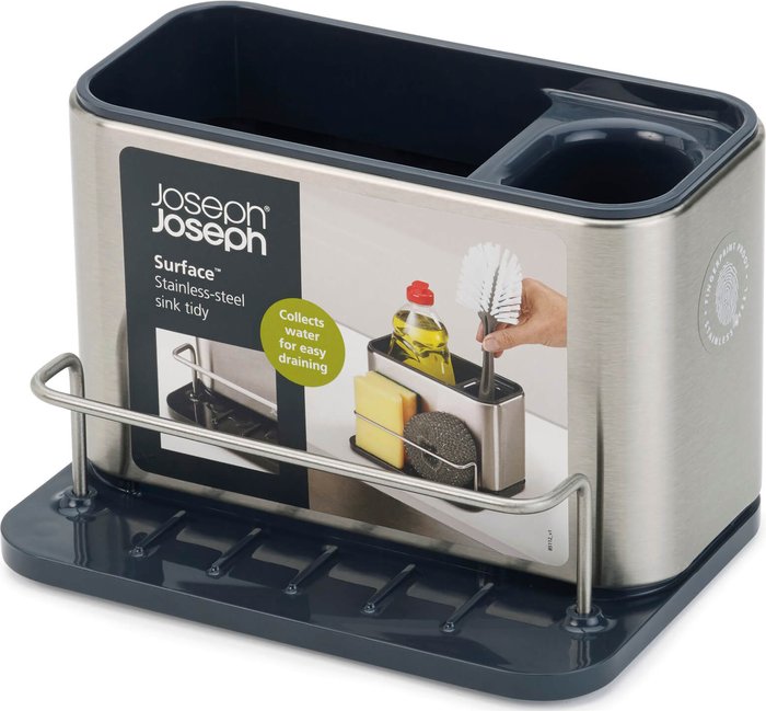 The Hut UK | Joseph Joseph Joseph Joseph Surface Sink Tidy - Stainless Steel Joseph Joseph Joseph Joseph Surface Sink Tidy - Stainless Steel