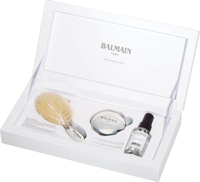 Mankind UK | Balmain Paris Hair Couture Balmain Silver Brush Set Mini Balmain Paris Hair Couture Balmain Silver Brush Set Mini