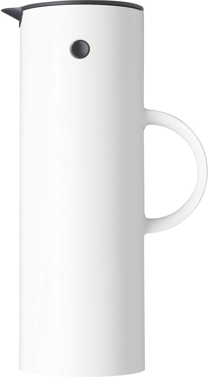 The Hut UK | Stelton Stelton EM77 Vacuum Jug - 1L - White Stelton Stelton EM77 Vacuum Jug - 1L - White