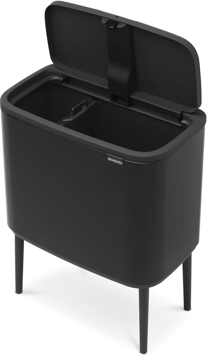 The Hut UK | Brabantia Brabantia Bo 11L+23L Touch Bin - Matt Black Brabantia Brabantia Bo 11L+23L Touch Bin - Matt Black