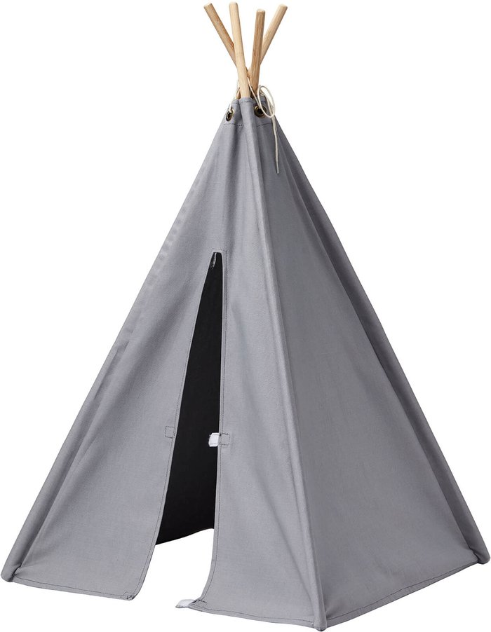 The Hut UK | Kids Concept Kids Concept Mini Tipi Tent - Grey Kids Concept Kids Concept Mini Tipi Tent - Grey