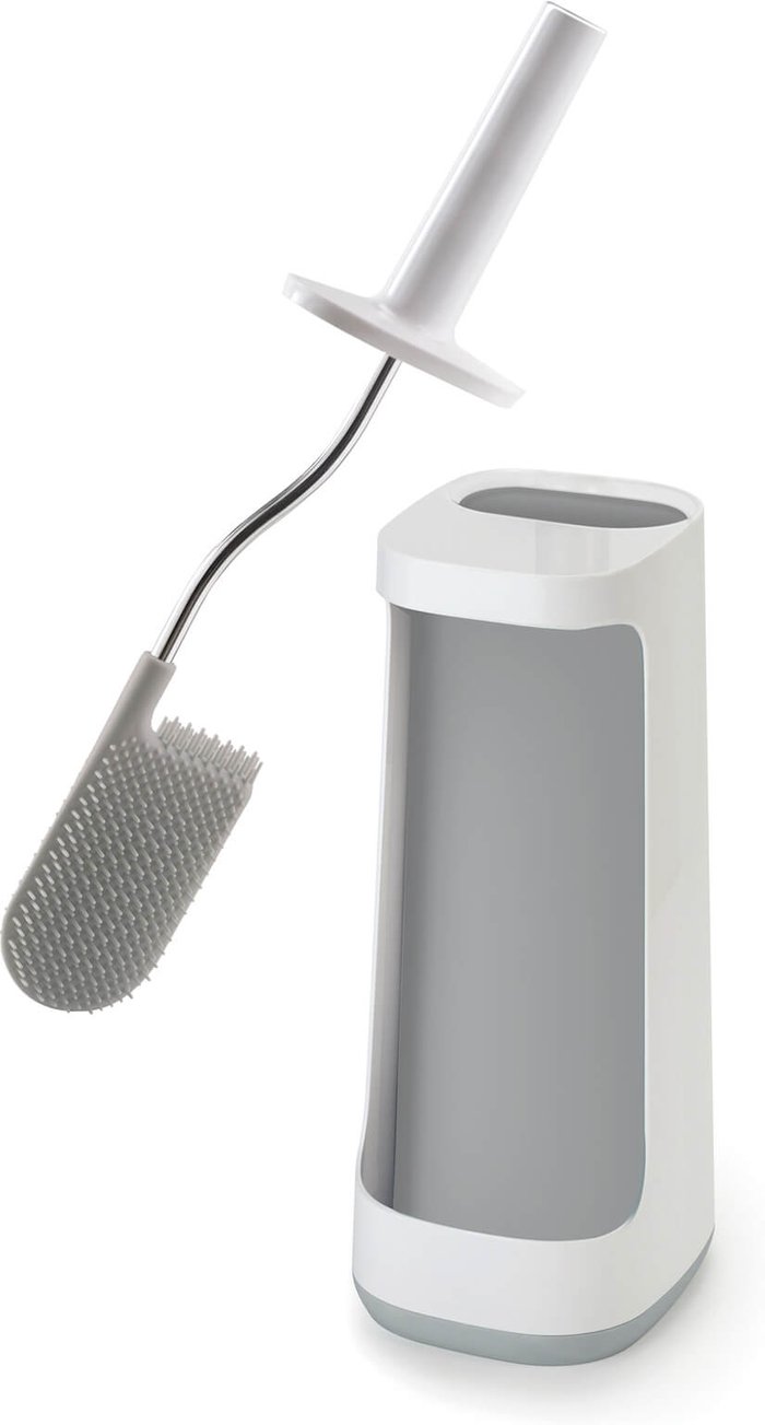The Hut UK | Joseph Joseph Joseph Joseph Flex Plus Smart Toilet Brush With Storage Bay - White/Grey Joseph Joseph Joseph Joseph Flex Plus Smart Toilet Brush With Storage Bay - White/Grey