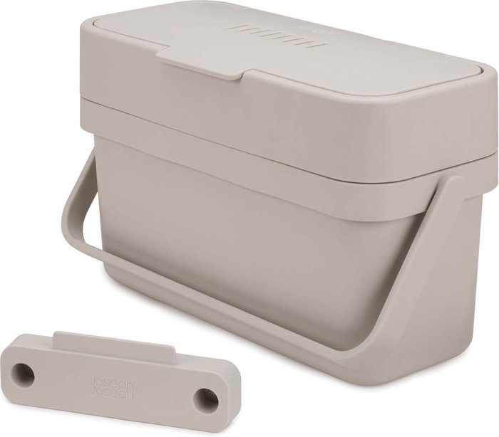 The Hut UK | Joseph Joseph Joseph Joseph Compo 4 Food Waste Caddy - Stone Joseph Joseph Joseph Joseph Compo 4 Food Waste Caddy - Stone