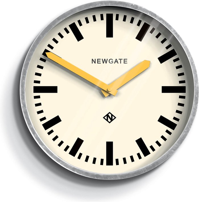 The Hut UK | Newgate Newgate Luggage Wall Clock - Yellow Hands Newgate Newgate Luggage Wall Clock - Yellow Hands