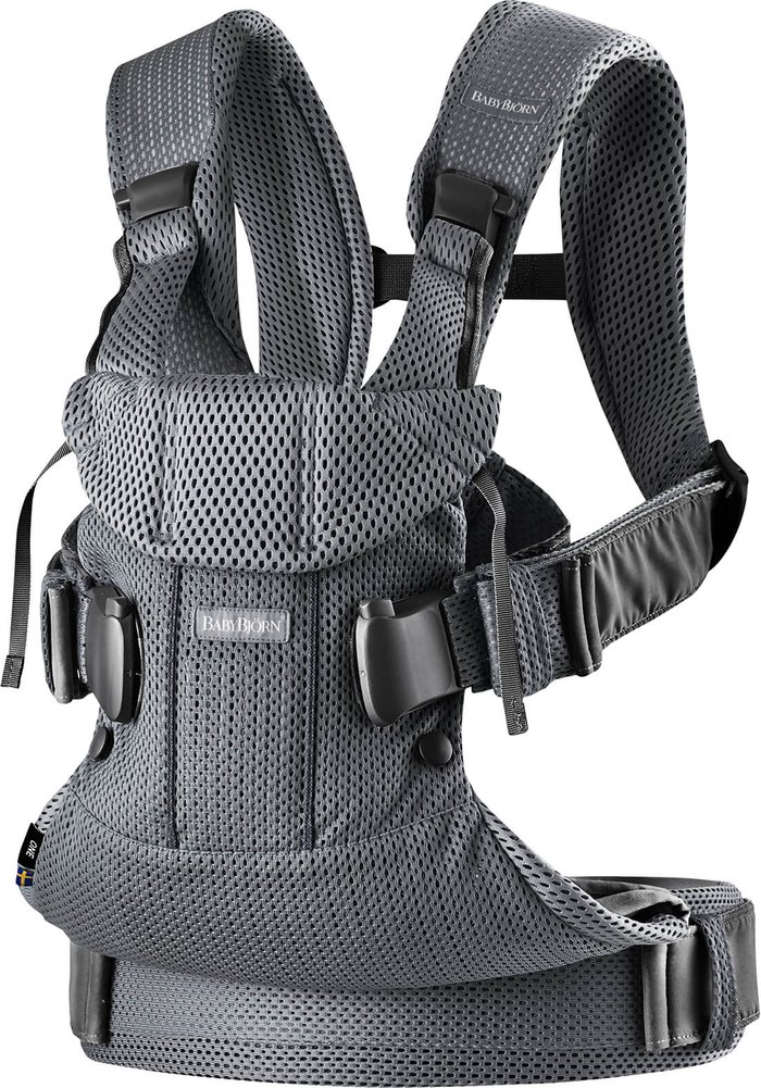 The Hut UK | BABYBJÖRN BABYBJÖRN One Air 3D Mesh Baby Carrier - Anthracite BABYBJÖRN BABYBJÖRN One Air 3D Mesh Baby Carrier - Anthracite