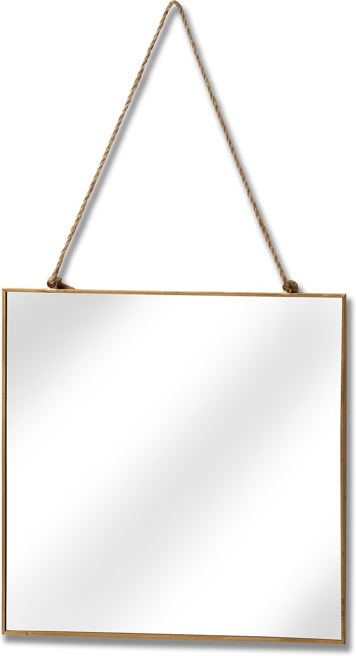 Office Monster | Hill Gold Edged Square Hanging Wall Mirror Hill Gold Edged Square Hanging Wall Mirror