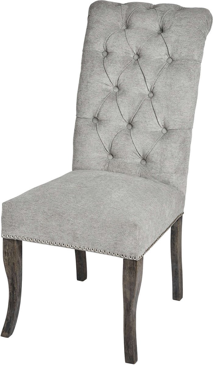 Office Monster | Hill Silver Roll Top Dining Chair With Ring Pull Hill Silver Roll Top Dining Chair With Ring Pull