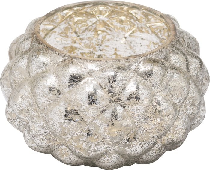 Office Monster | Hill Silver Foil Effect Votive Candle Holder Hill Silver Foil Effect Votive Candle Holder