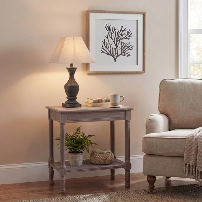 Office Monster | Hill Incia Fluted Wooden Table Lamp Hill Incia Fluted Wooden Table Lamp