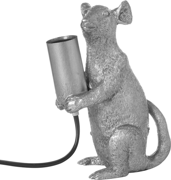 Office Monster | Hill Marvin The Mouse Silver Table Lamp Hill Marvin The Mouse Silver Table Lamp