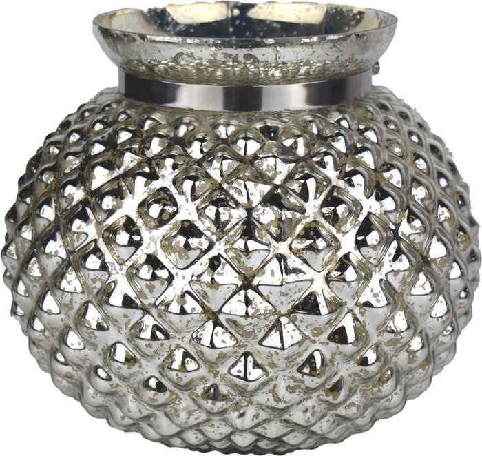 Office Monster | Hill The Lustre Collection Silver Large Combe Candle Holder Hill The Lustre Collection Silver Large Combe Candle Holder