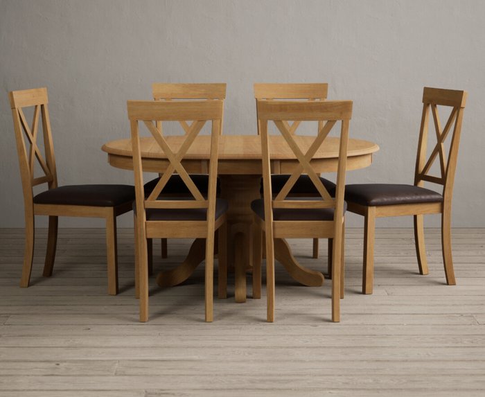 Oak Furniture Superstore | Oak Furniture Superstore Hertford Solid Oak Pedestal Extending Dining Table with 4 Charcoal Grey Hertford Chairs Oak Furniture Superstore Hertford Solid Oak Pedestal Extending Dining Table with 4 Charcoal Grey Hertford Chairs