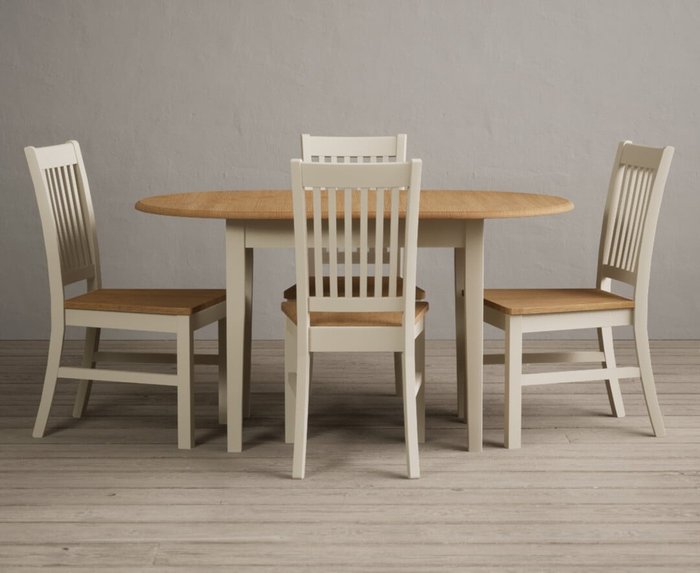 Oak Furniture Superstore | Oak Furniture Superstore Warwick Oak and Cream Painted Extending Dining Table With 4 Charcoal Grey Warwick Chairs Oak Furniture Superstore Warwick Oak and Cream Painted Extending Dining Table With 4 Charcoal Grey Warwick Chairs