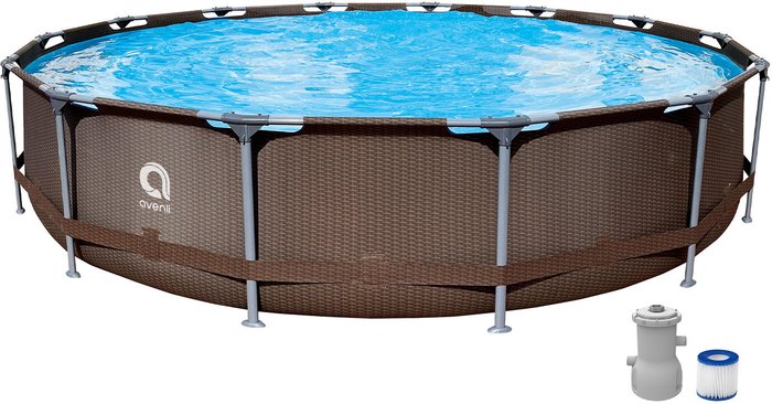 The Range | Avenli Rattan Pool Set and Filter Pump Avenli Rattan Pool Set and Filter Pump