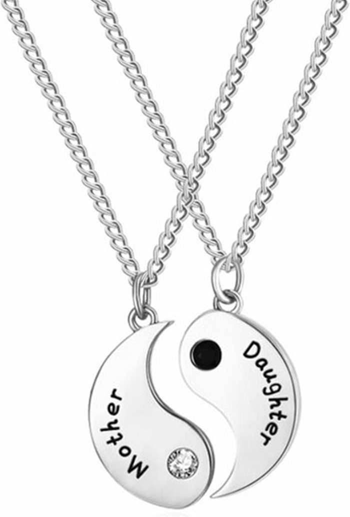 The Range | Mother and Daughter Necklace Set - Silver Mother and Daughter Necklace Set - Silver