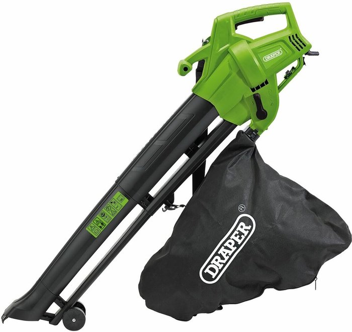 The Range | Draper Draper Garden Blower Vacuum Mulcher - Green/Black / 3200W Draper Draper Garden Blower Vacuum Mulcher - Green/Black / 3200W